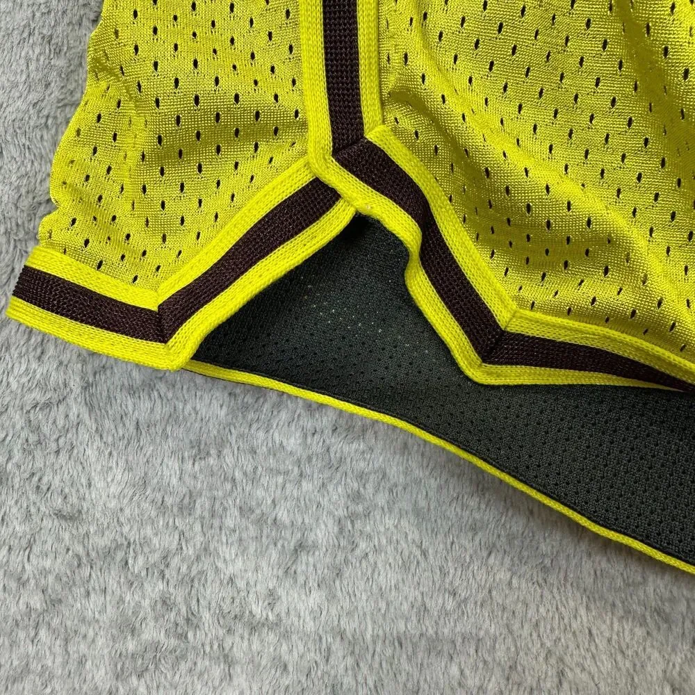 Nike Shorts Men’s XS | Y2K  Retro Dri-FIT Yellow Mesh Athletic Training Running